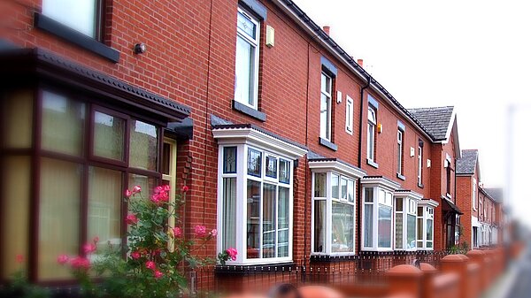 A row of houses.